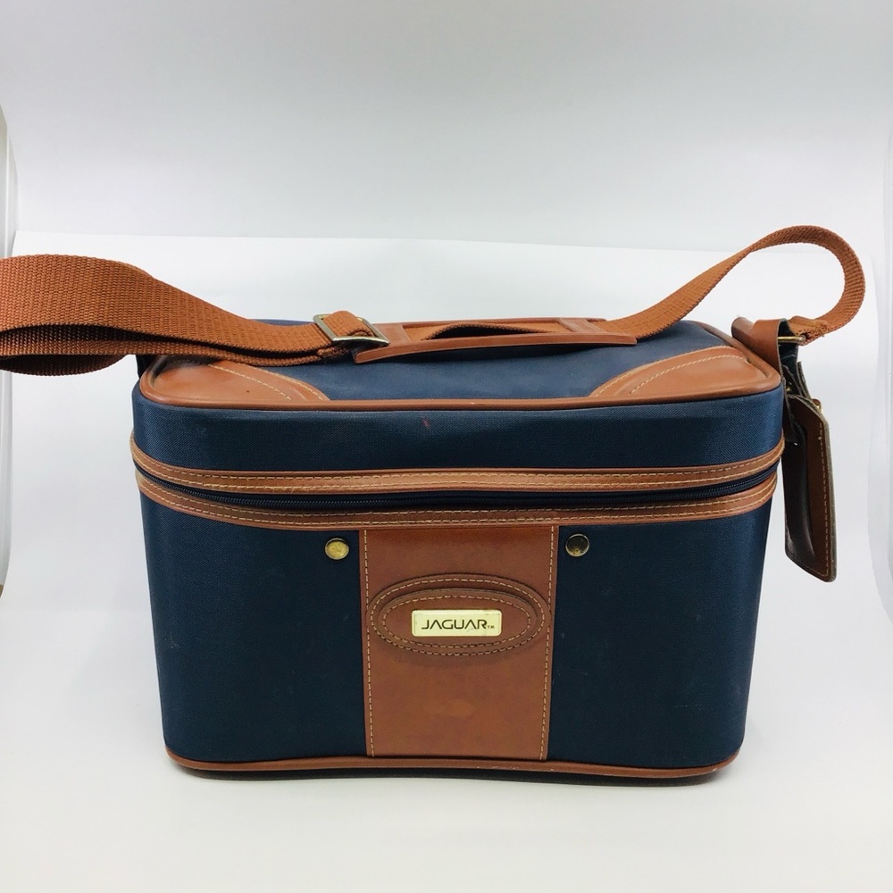 Vintage Jaguar Luggage carry on shoulder bag
